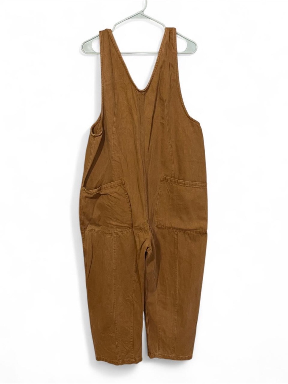 tea n rose Rustic Brown Utility Jumpsuit Romper